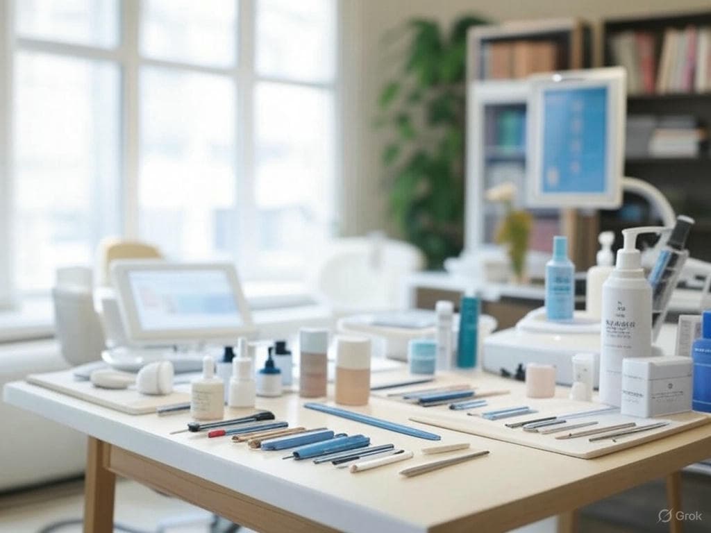 Cursantă la curs de beauty acreditat